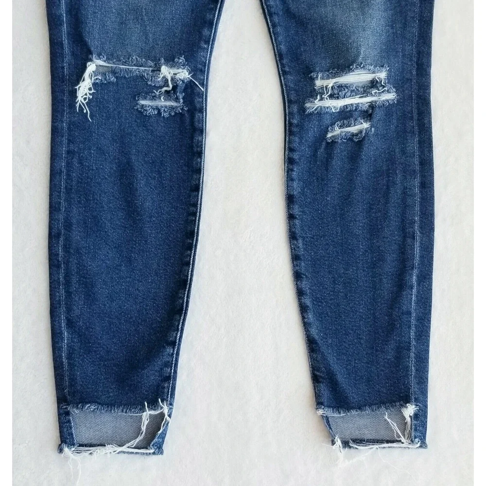 FRAME DENIM "le high skinny stretch" raw distressed anthropologie jeans $238 28 - Picture 5 of 11